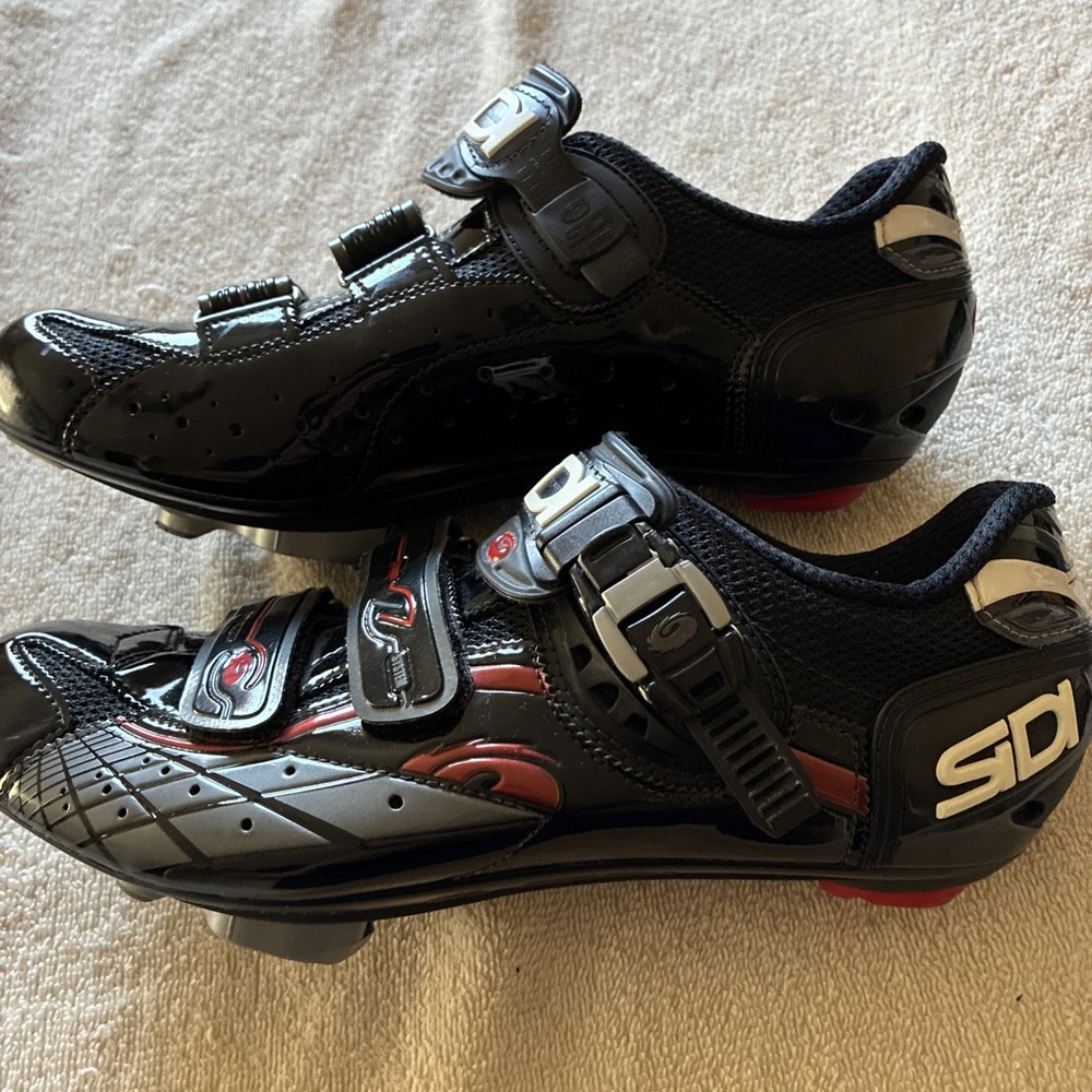 SIDI Genius 5 Fit Carbon Women's Road Shoe US 10.5/EU43 w/Look Keo Cleats Incl.